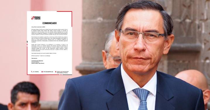 Perú Primero tras sentencia de 14 años contra Martín Vizcarra: "Representa una represalia política"