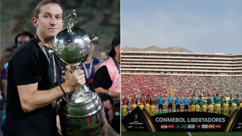 "Forjan leyendas": Filipe Luis elogió al estadio Monumental tras ganar nuevamente con Flamengo la Copa Libertadores en Lima