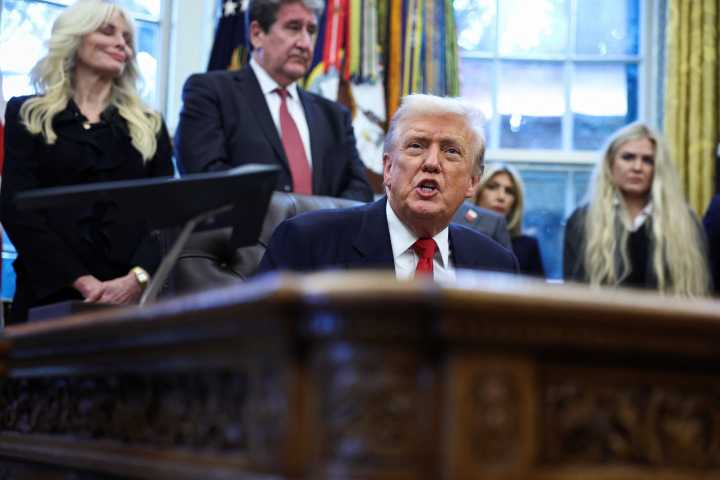 Trump downplays economic woes as partisan spin, saying, 'Costs are way down'