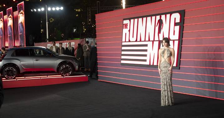 Vehicle steals spotlight at Glen Powell's The Running Man film premiere