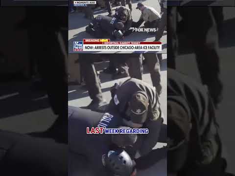 SEE IT: Rioters take on federal agents outside Chicago