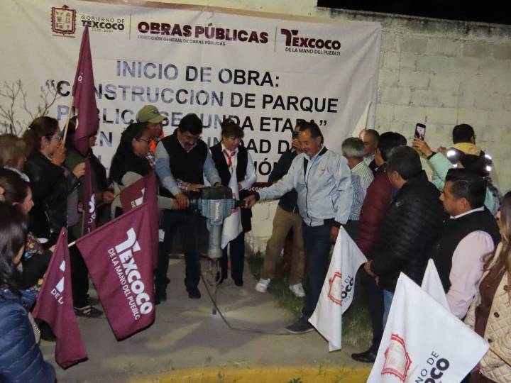 Comienzan obras en la comunidad de la Resurrección en Texcoco