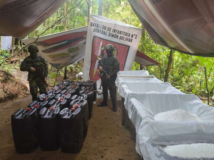 En Santa María Boyacá fue desmantelado un laboratorio dedicado al procesamiento de Cocaína