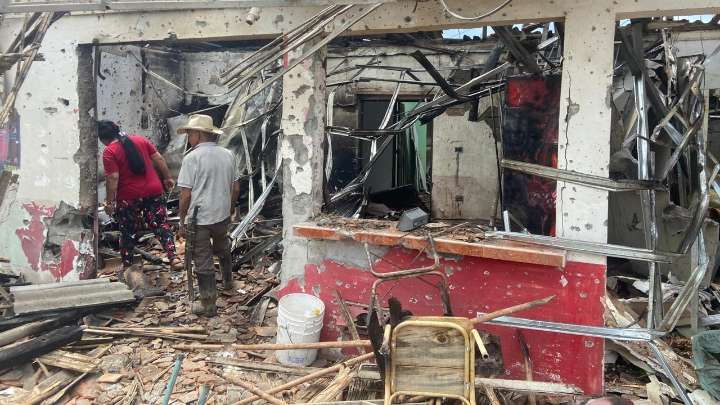 Impactantes imágenes muestran cómo quedó Mondomo, Cauca, tras el ataque de las disidencias de las Farc a la Policía