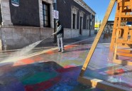 Atienden cuadrillas de Limpia el Centro Histórico