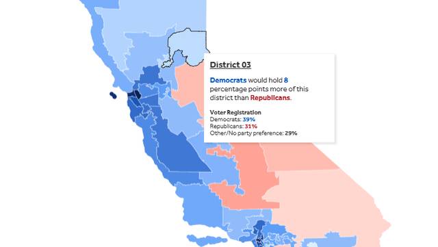 Interactive maps: See California’s new proposed districts with Proposition 50