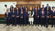 PM Modi felicitates Women's World Cup champions at his residence in New Delhi