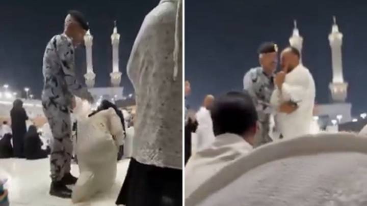 Saudi Policeman Roughly Pulls Up Woman, Assaults Egyptian Pilgrim During Umrah; Viral Video Sparks Outrage
