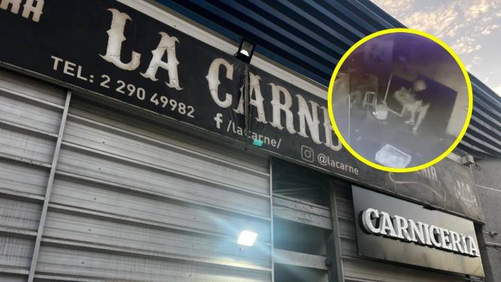 Quedó todo grabado: Local sufre robo de 2 mil kg de carne, llega Seguridad Municipal y funcionario saca dinero de la caja