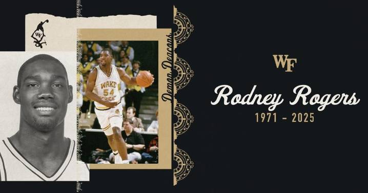 Rodney Rogers, a Wake Forest basketball standout, has died.