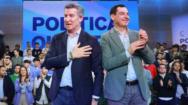 Feijóo y Moreno clausuran el XVII Congreso Autonómico del PP de Andalucía