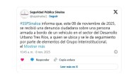 Confirman detención de un civil armado tras persecución en puente de Culiacán