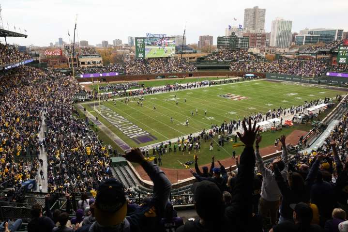Photos: No. 18 Michigan 24, Northwestern 22 at Wrigley Field