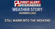 Forecast: Another mild day, colder temperatures coming