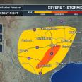Severe storms with flash flood risk to stretch from Texas, Oklahoma to Arkansas and Missouri