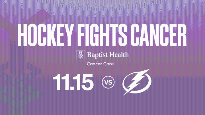 Florida Panthers to Host Hockey Fights Cancer Night on Saturday, Nov. 15