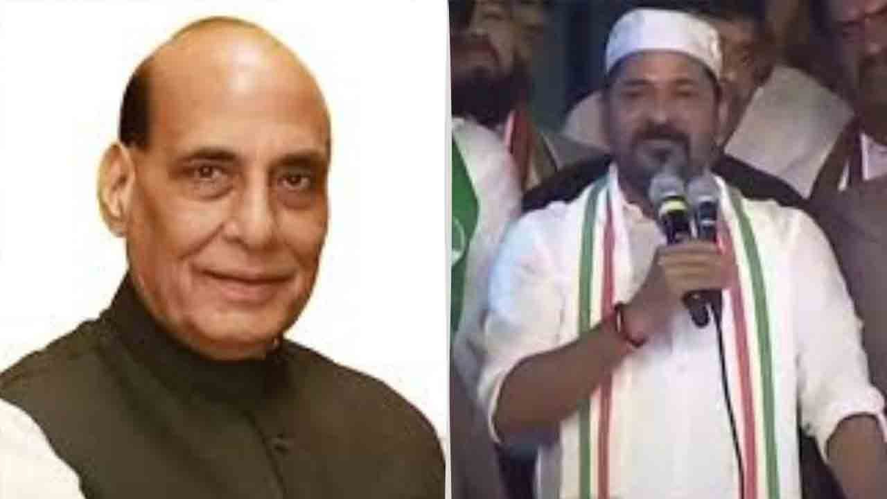 Rajnath Singh Criticises Revanth Reddy’s Remarks On Congress And Muslims