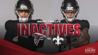 Atlanta Falcons Week 12 inactives vs. New Orleans Saints