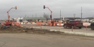 Work continues on Williston’s Highway 2 intersection