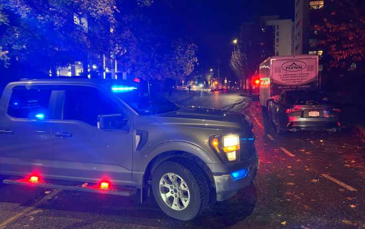West Vancouver street blocked off due to structure fire