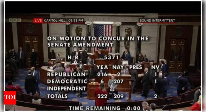 Who crossed the aisle — and who refused — in the US government shutdown’s final vote?