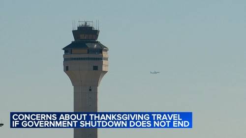 At Chicago O'Hare Airport, Sean Duffy, Transportation secretary, says massive disruption possible if government shutdown drags on