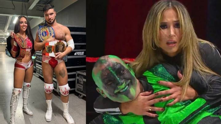 ¡Sorpresa en AAA! 2 luchadores de la WWE se coronan a costa de Mr. Iguana