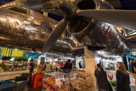 How Salt Lake City’s winter market ended up selling food underneath a large airplane