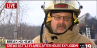 Fire chief speaks after crews battle house fire in Geauga Co.