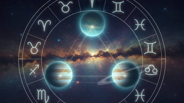 Los signos del zodiaco y el gran trígono Venus, Júpiter y Saturno