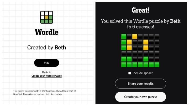 NYT Games Subscribers Can Now Make Custom Wordles for Their Friends