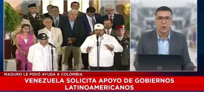 (VIDEO) Maduro le pidió ayuda a Colombia