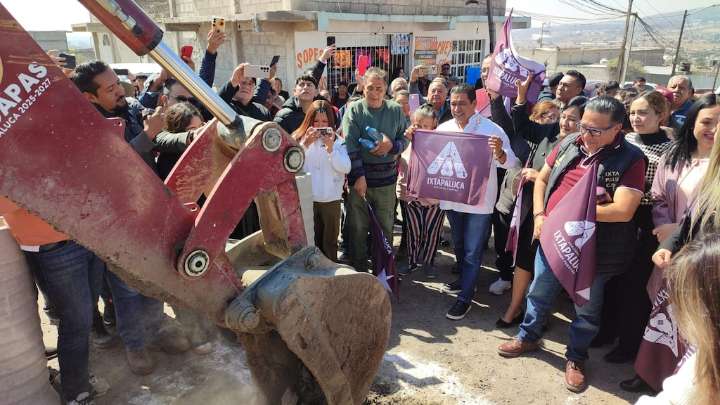 Obras en Ixtapaluca: Arranca introducción de Red de drenaje en Atzizintla