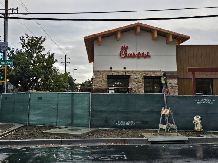 New Chick-fil-A Without Drive-Thru Nears Completion In Walnut Creek, Near Concord