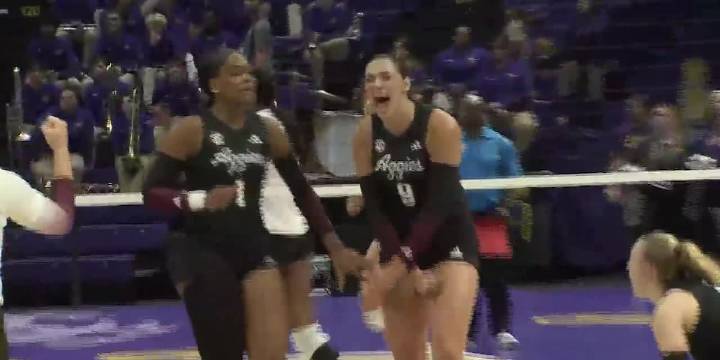 Four Aggies named to volleyball All