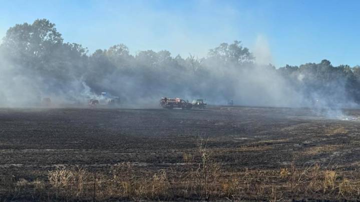 FM 3053 reopens after 10-acre grass fire contained in Gregg County