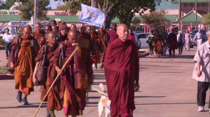 2 hospitalized after group of Buddhist monks on nationwide peace walk struck by vehicle in Dayton