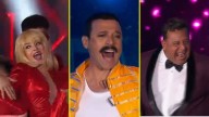 Mónica Godoy como Raffaella Carrà, Julián Elfenbein como Freddie Mercury y más: Famosos tributaron a artistas en la Teletón
