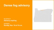 Update: Dense fog advisory previously issued will expire at 10 a.m.