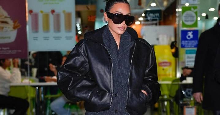 Photos: Kim Kardashian's Leather Look Is Street Chic at Best