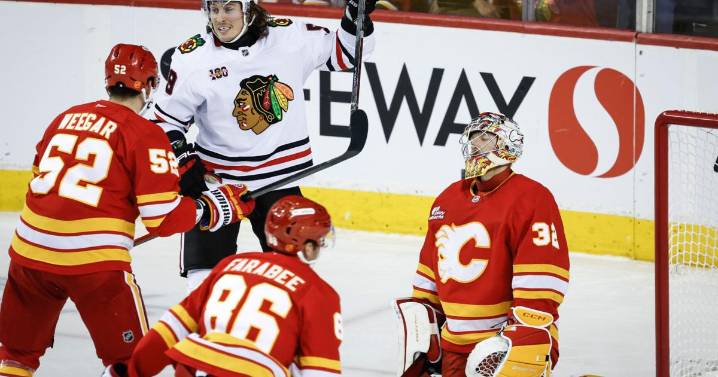 Bedard has a goal and 3 assists, Knight gets 6th career shutout as Blackhawks beat Flames 4