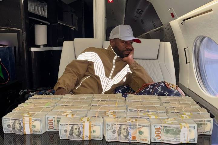 World’s Richest Boxer Flexes Wads of Cash on His $60M Private Jet