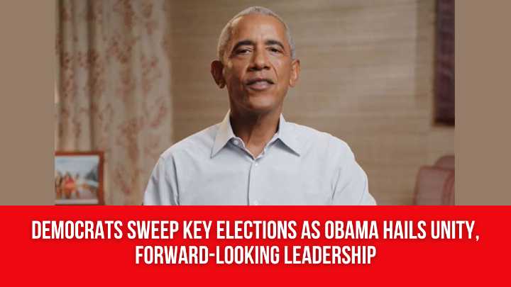 Democrats sweep key elections as Obama hails unity, forward