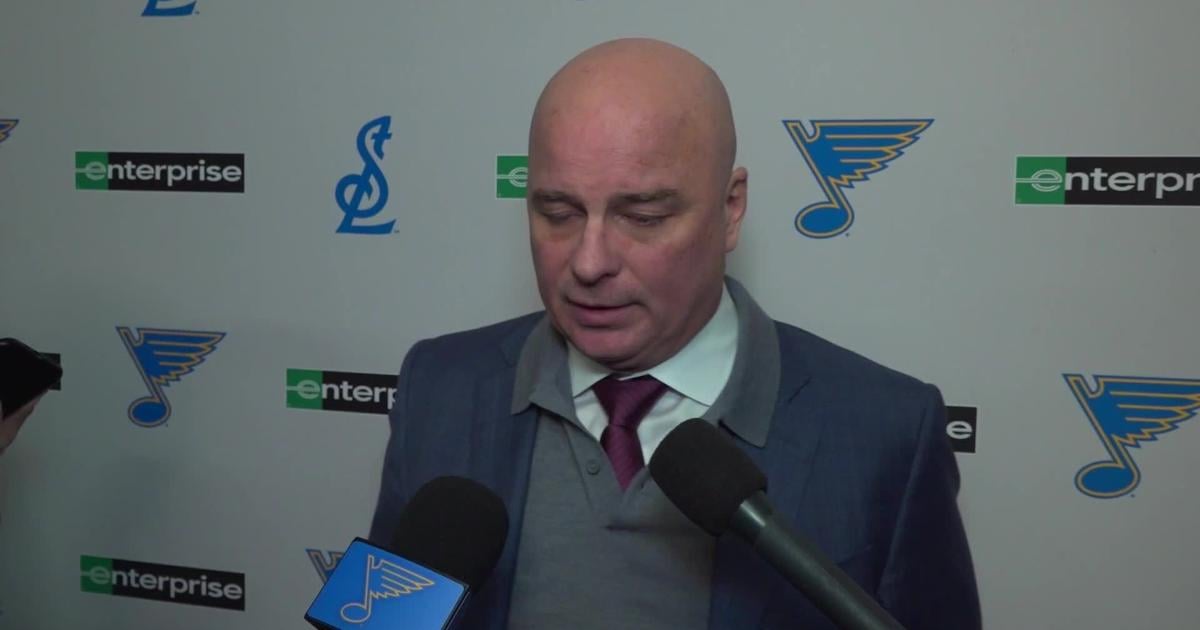 Blues are struggling to get inside, Jim Montgomery says after loss at Devils
