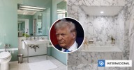 Trump sigue con los cambios en la Casa Blanca: ahora renovó el histórico baño Lincoln con mármol y oro