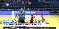 USI volleyball closes historic regular season with win