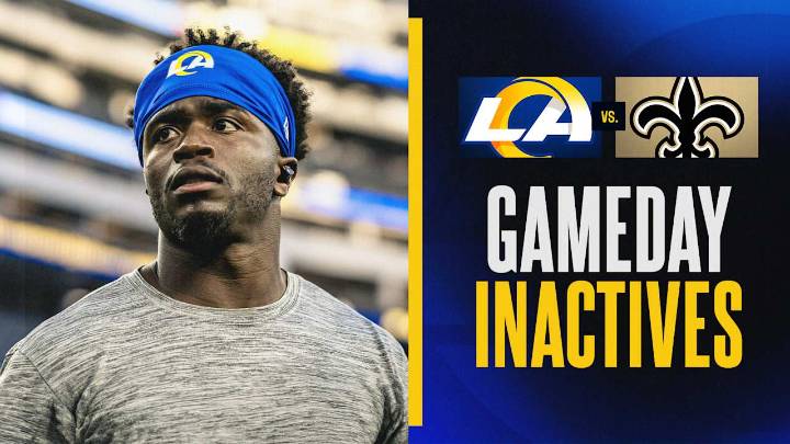 Darious Williams among Rams' inactives for Week 9 vs. Saints