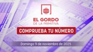 El Gordo de la Primitiva: resultado y número premiado hoy, domingo 9 de noviembre de 2025