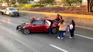 Fuerte Accidente Múltiple en Bernardo Quintana Afectó la Movilidad en la Capital Queretana