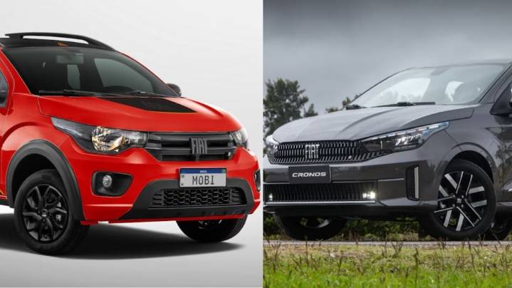 Diferencias de precios entre Fiat Mobi y Fiat Cronos en noviembre 2025